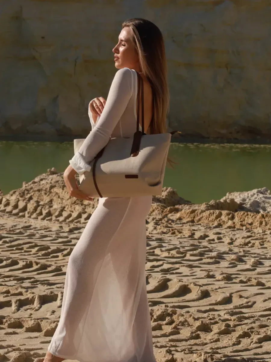 Naria – Büyük Kumaş Omuz Çantası