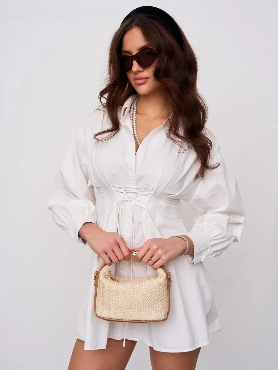 MİNİ ÖRGÜLÜ BOHEM  HASIR ÇANTA