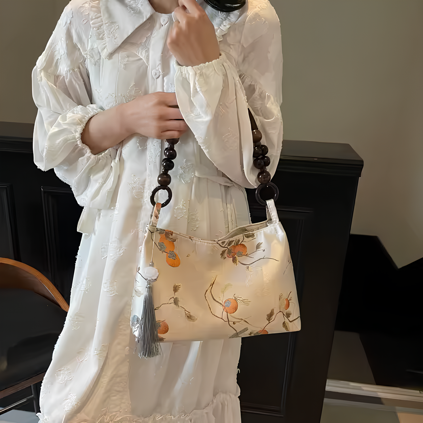 Orchid Jacquard Bag
